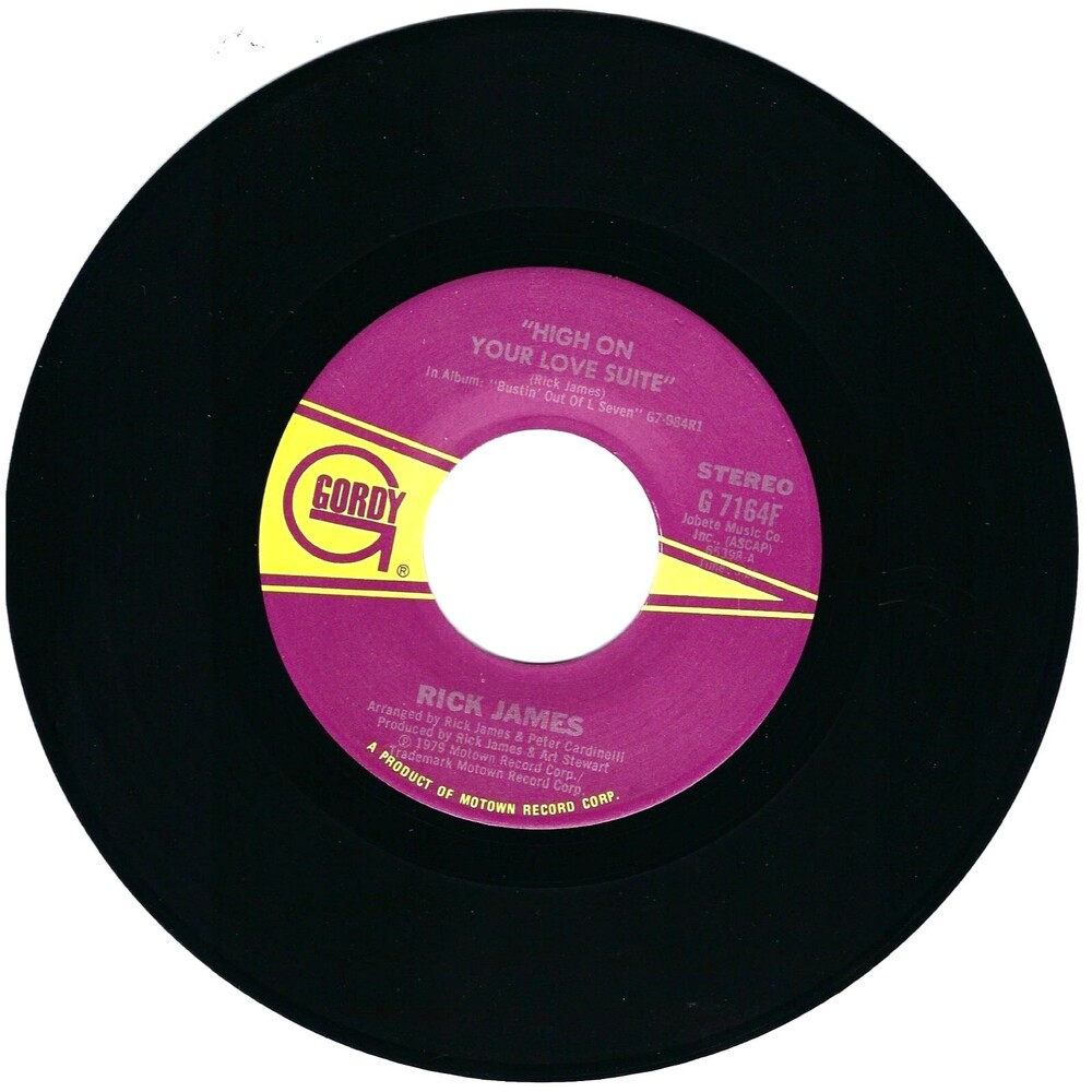 Rick James High On Your Love Suite/Stone City Band, Hi! 45 RPM Gordy EX Funk '79